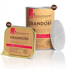 Grandorf-влажный корм класса холистик, телятина для взрослых собак всех пород